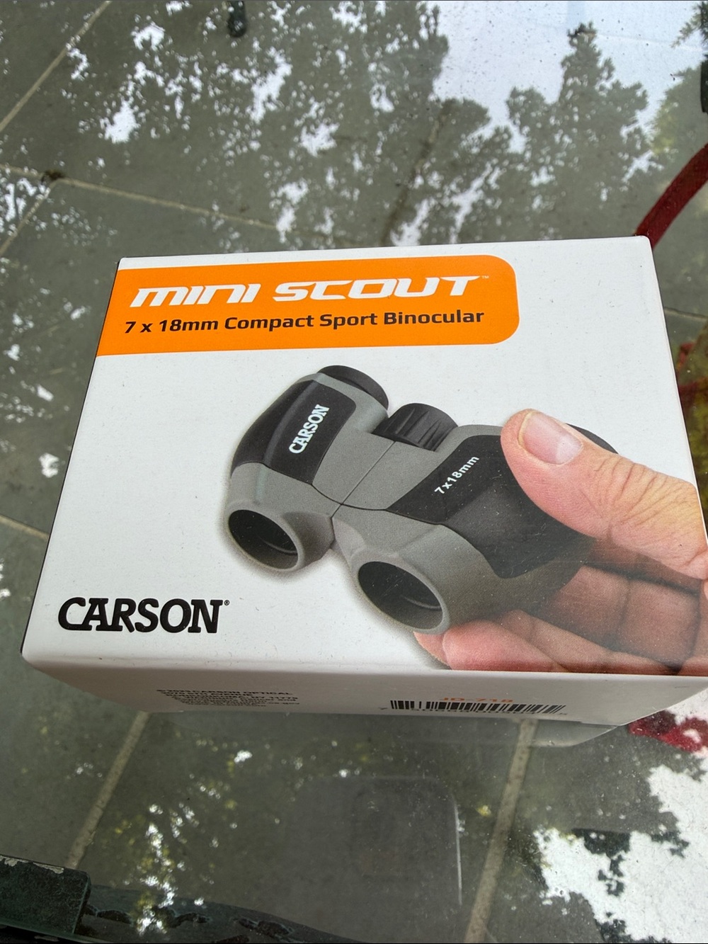 Mini Scout 7x18mm Compact Binoculars - Gray and Black